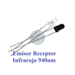 Emisor y receptor infrarrojo de 940nm